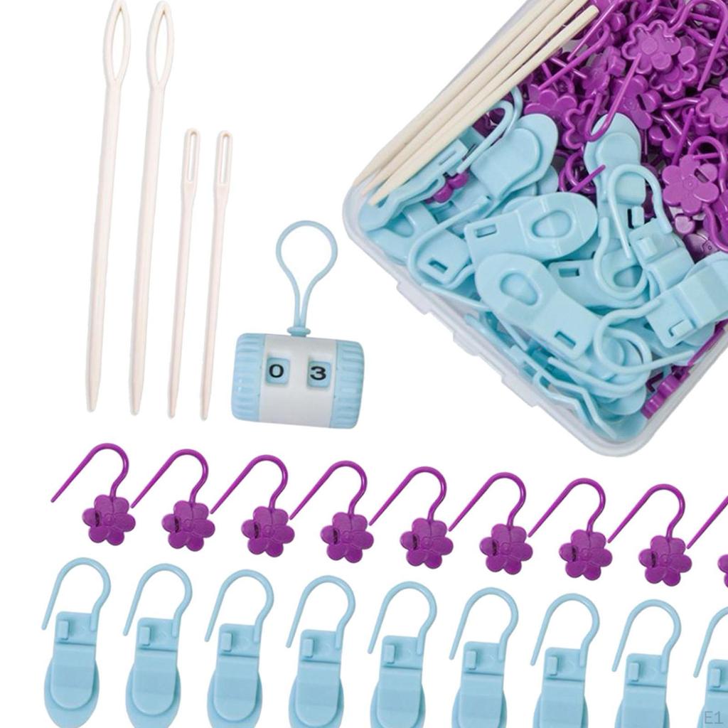 Colorful, Soft, And Cute Multi-function Crochet Markers for Knitting Sewing.