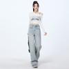 White Wide-leg Jeans for Women In Spring and Summer Thin New Style Versatile Fashion Trendy Loose Slimming Straight Pants