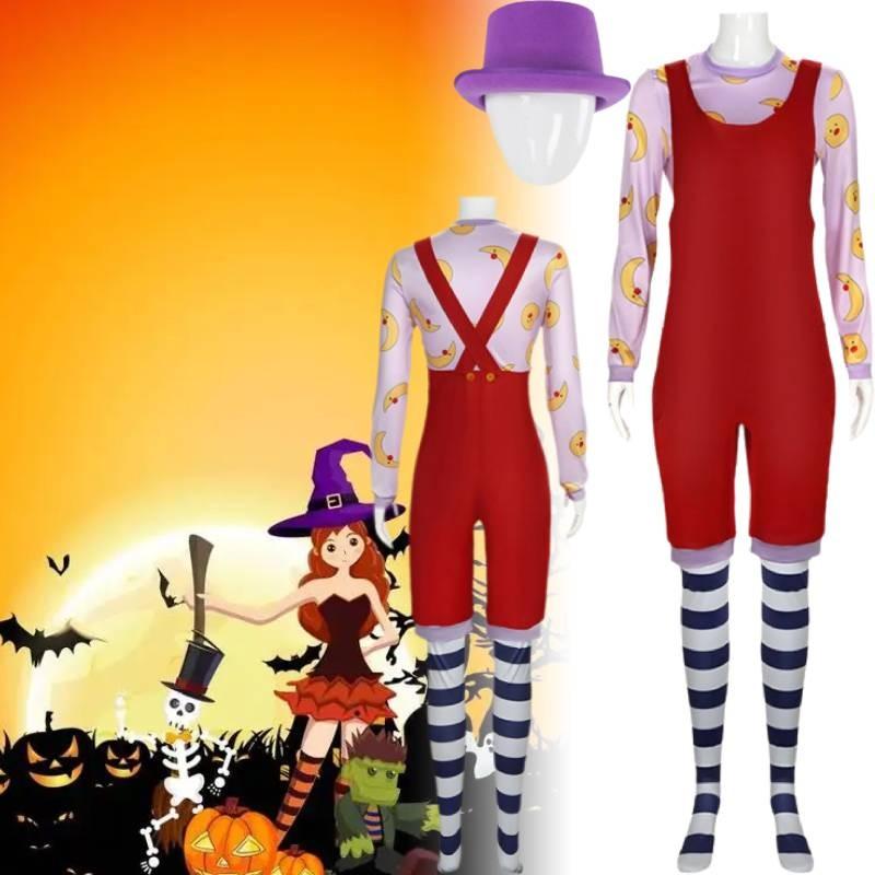 Shoulder Clown Hat Strap Workwear Bib Cosplay Halloween Perform Costume Party