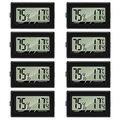 Mini Indoor Digital Temperature And Humidity Hygrometer Thermometer (8 PCS)