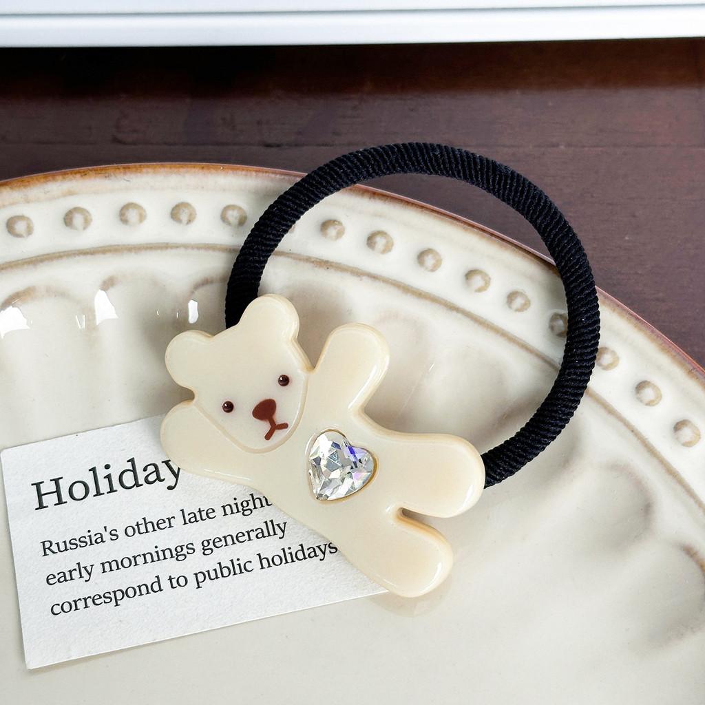 Hair Bear Fashionable Clips And Elastic Hair Ties Adorable Acetate Accessories