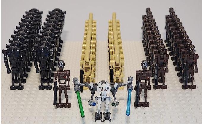 Star Wars Kampfdroide Bausteine Spielzeugfiguren Set für Jungen, DIY Montage Puzzle Steine Bausatz, Beutel mit Mehreren Stilen