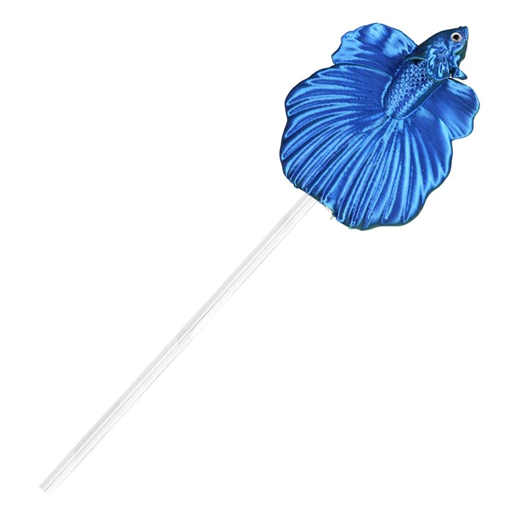 Betta Fisch Trainingsstab Ornament Handgefertigtes Aquarium Zubehör Fischbecken Dekoration für Betta Fisch Liebhaber