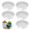 Flower Pot Tray Transparent Flower Pot Trays 5X Indoor and Outdoor Plant Saucer Pot Trays Plants Transparent Plant Tray