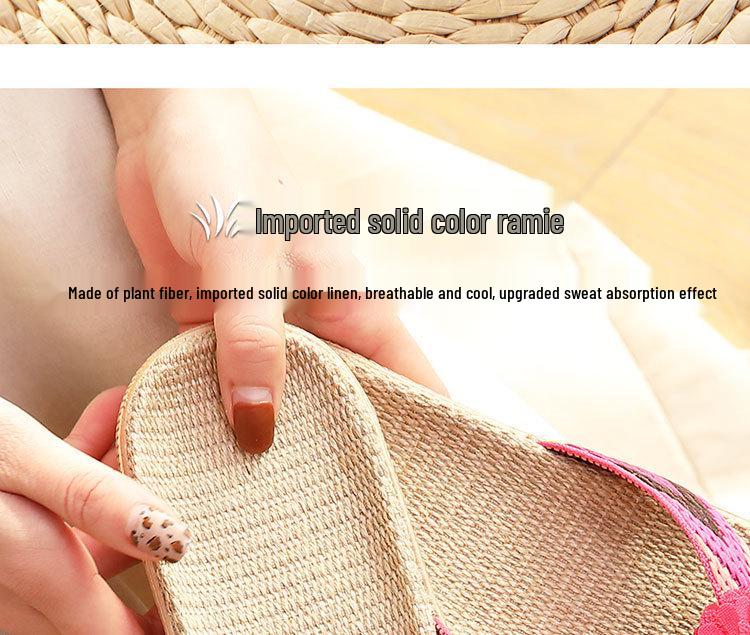 Protiskluzové lněné žabky: Stylové domácí pantofle pro páry