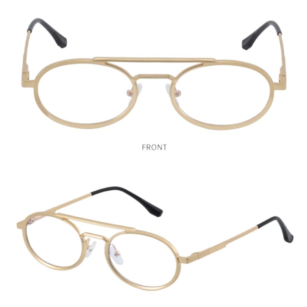 Round Metal Eyewear Double Beam Steampunk Sunglasses Punk UV400 Sun Glasses  Holiday