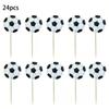 Soccer Theme Party Favor Football Reusable Straw Funny Puzzle Sticker Keychain Braclet Children's Birthday Party Decoration Gift