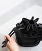Antiqua Drawstring Shoulder Bag, Women's, PB-00069 05, Black