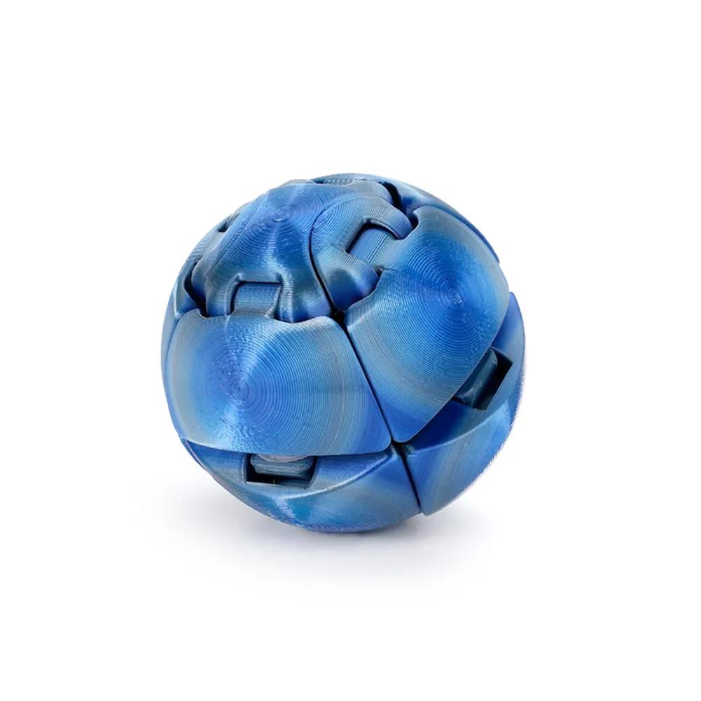 Fidget Toy 3D Printed Twistsphere Fidget Toy Gradient Gear Liquid Flow Ball With Rotating Design Anxiety Relief Toys