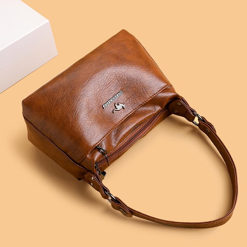 Muttertasche Große Kapazität Umhängetasche Retro Damen Umhängetasche Kleine quadratische Tasche