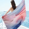 Painted geometric patterns digital-printed polyester Superfine fiber double-sided fleece Beach vacation bath towel, beach towel