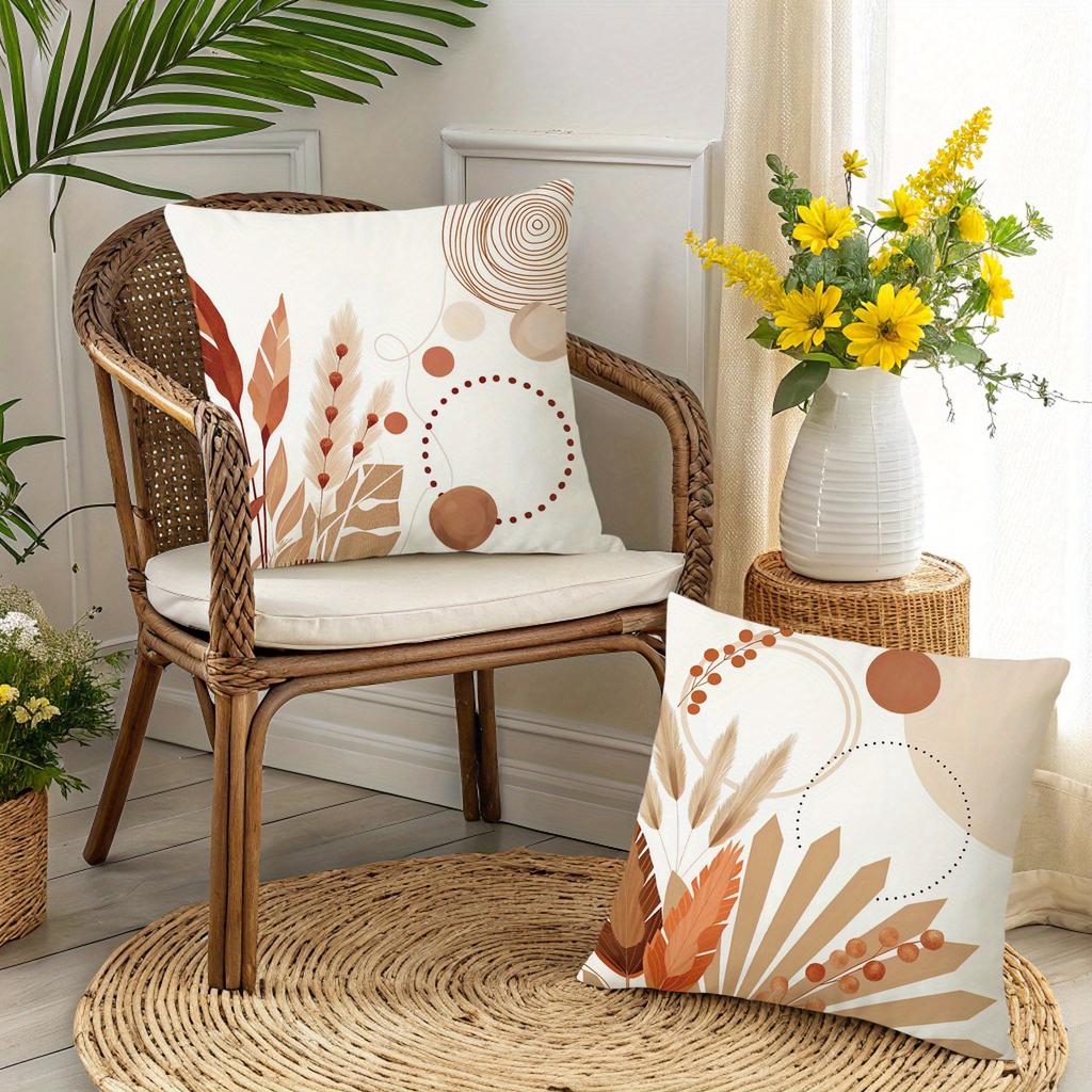 1/4pcs Bohemian Floral Patterned Pillowcases Sofa cushion cover home bedroom room decoration