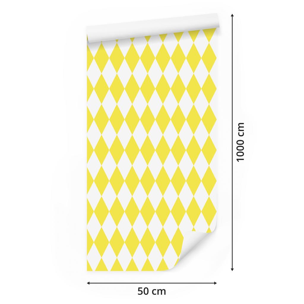 Harlequin Diamonds Cream Wallpaper, Cream Background for Living Room and Bedroom 50x1000