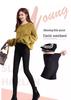 2025 New Style Women's Black Velvet Leggings: Autumn/Winter, Stretchy Skinny Pencil Pants, Thickened for Outerwear