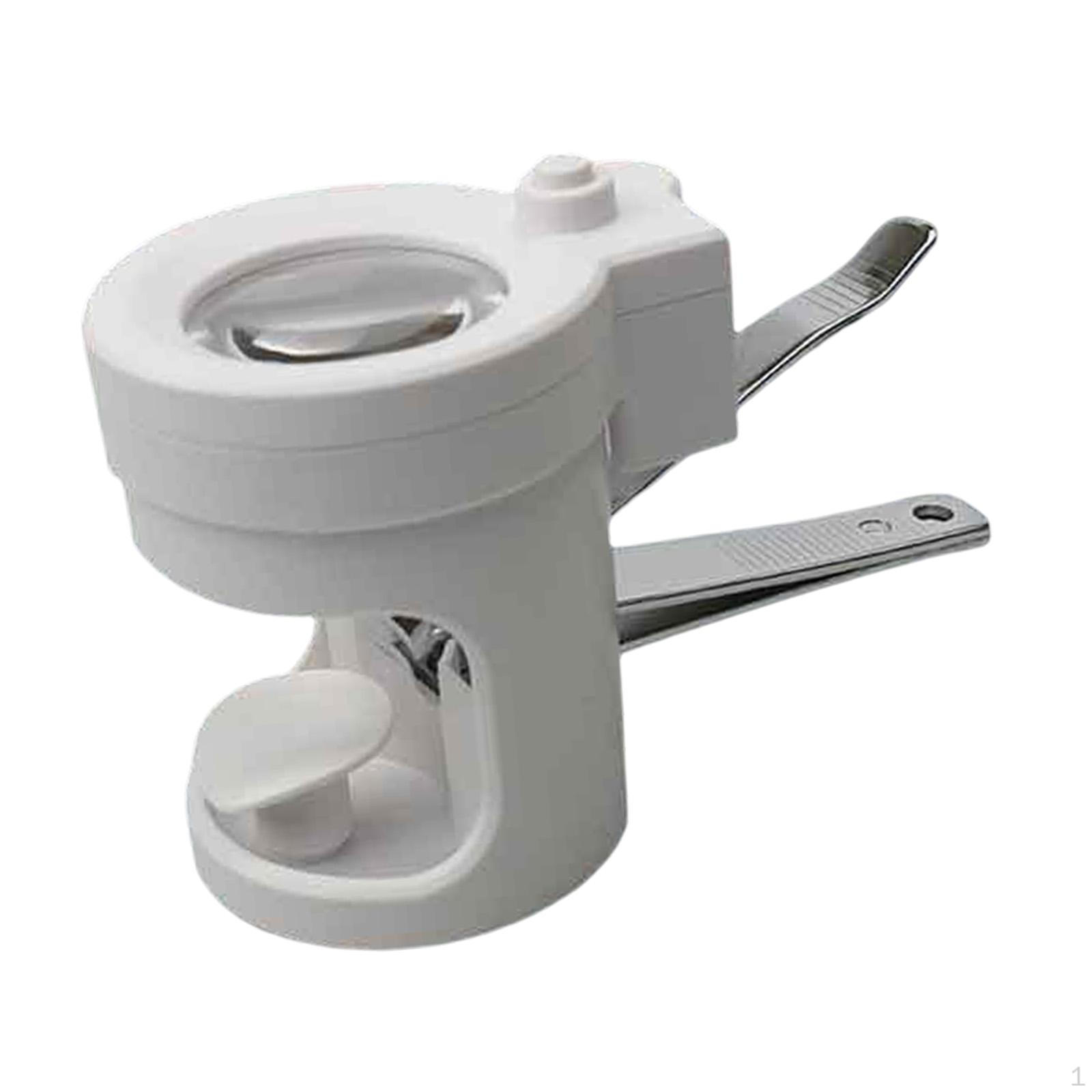Professional Nail Clipper with Magnifier Compact Detachable Easy to Clean