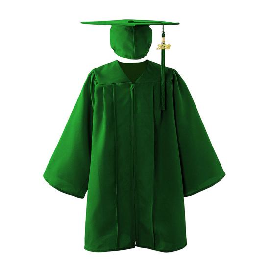 Kindergarten Abschlusskappe und Talar Set Unisex Glückwunsch Absolvent Outfit mit 2026 Quastenanhängern für Vorschule Kindergarten