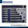 MichaelPro MP001218 Black Oxide Bolt Extractor Offset Wrench and Socket Set 6 Point Round Box End Nut Bolt Remover Stripped Thin Bolt Remover with