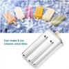 Modern Stainless Steel Ice Molds With Dual Slots For Home Use And Commercial Freezing