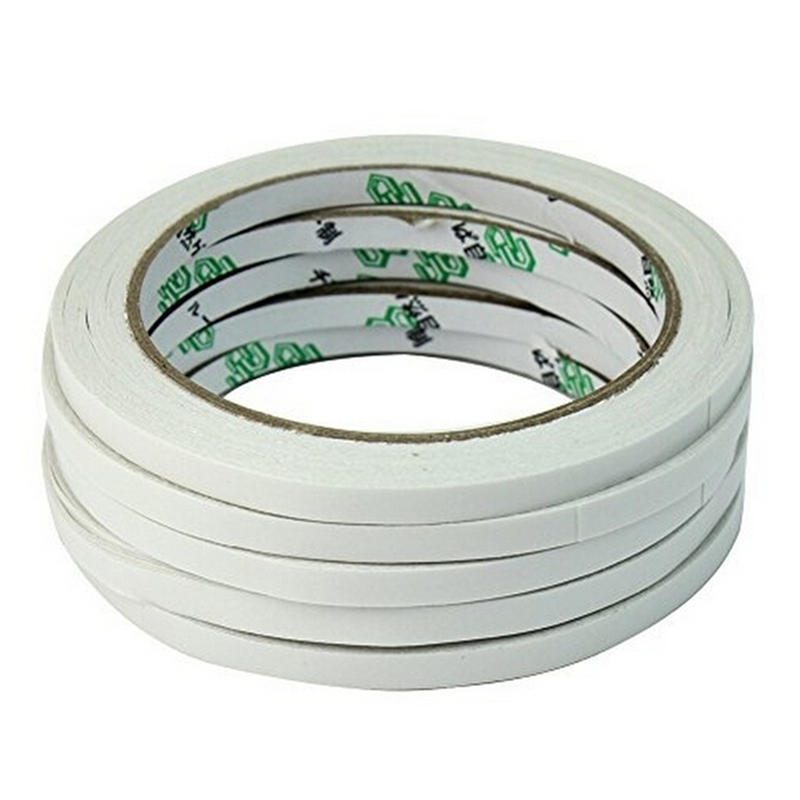 2/10 Rolls Of White Double Sided Faced Strong Adhesive Tape For Office Supplies