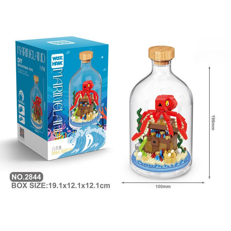 

Строительные блоки из насекомых Бабочка Жук Орел Строительные блоки из крошечных частиц Подводные существа Украшения Игрушки