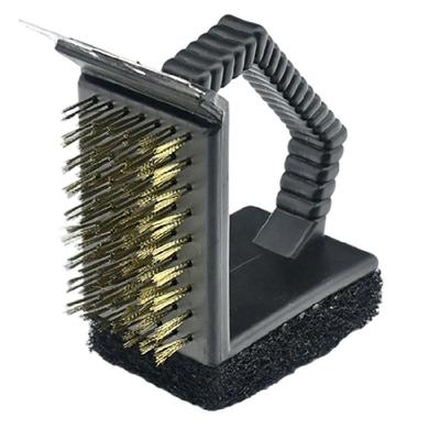 BBQ Grill Cleaning Brush Barbecue Brush Copper Wire Barbecue Grill Wire Brushes with Long Handle for Grill Cleaning