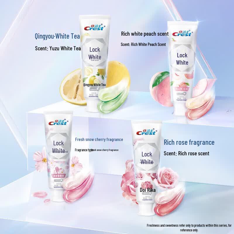 Crest Dual Color Lock White Toothpaste