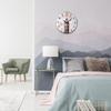 Silents Wood Wall Clock In Round Shape for Touch of European Elegances