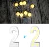 93cm Giant Figure Balloon Filling Box with Lights 1st Birthday Balloon Number 30 40 50 Balloon Frame Wedding Decor Baby Shower