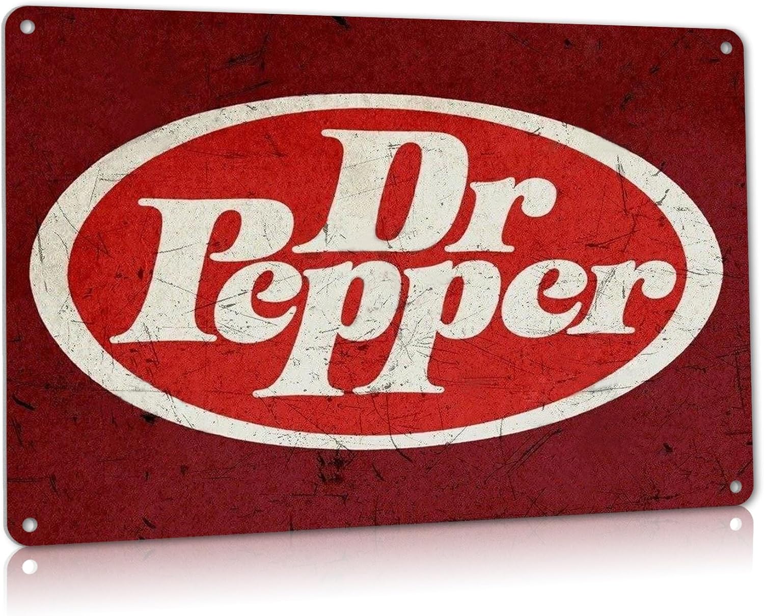 Retro Wall Decorative Sign Dr Soda Store Advertising Pepper Vintage Look Retro Wall Decor Bar Metal Tin Sign 20x30cm（7.8x11.8inch）