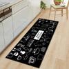 Non Slip Kitchen Runner Rug Tableware Pattern Wear Resistant Floor Mat Home Decor Carpet