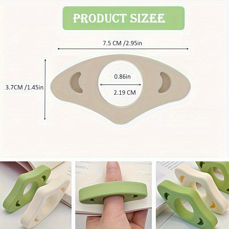 2pcs Thumb Book Page Holder, Flexible Reading Accessory for Books and Magazines, Durable Daily Office Supplies