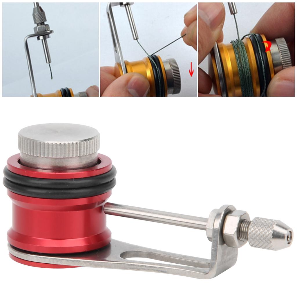 Fishing  Knot Tying Tool for Line Winder Assist Knotting Machine Fishing Tackle AccessoriesRed