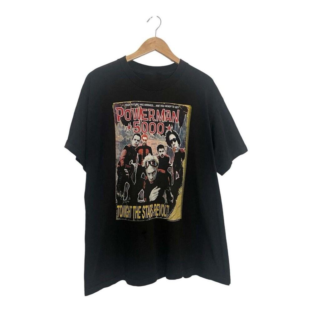 rare Merry Christmas Powerman 5000  Cotton Gift For Fan BT538 Unisex T-Shirt XXL