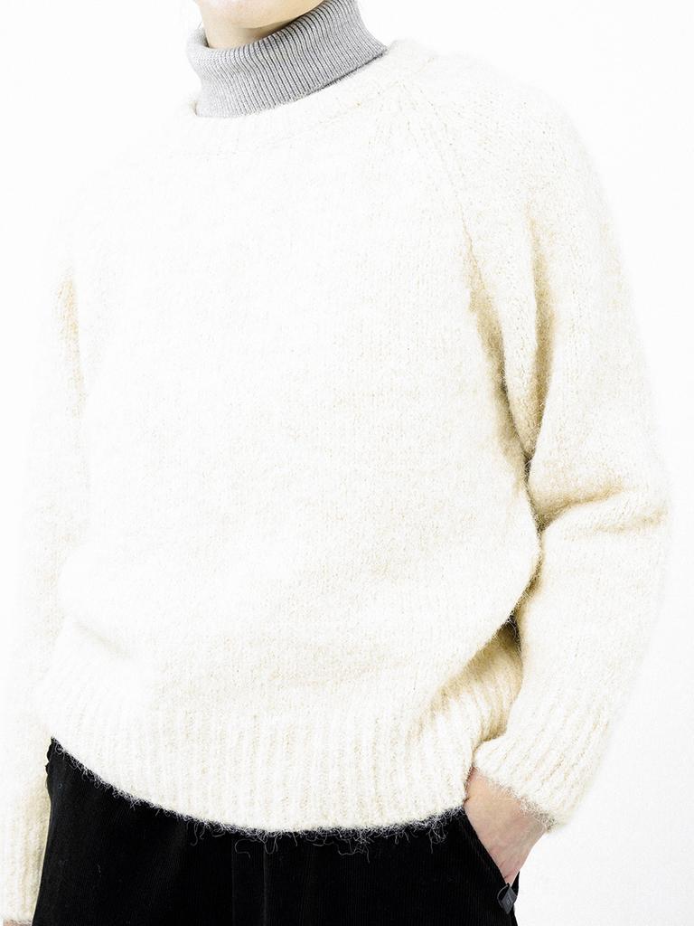 Chaenseseunoi Boucle Reglan Round Knit - Ivory /W244Tp04Iv