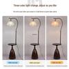 Modern Dual Purpose Floor Lamp and Coffee Table for Living Room or Bedroom