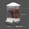 New Automatic Bird Feeding Bowl No Mess Large Capacity Parrot Feeder Easy Clean Transparent Food Container For Small Birds