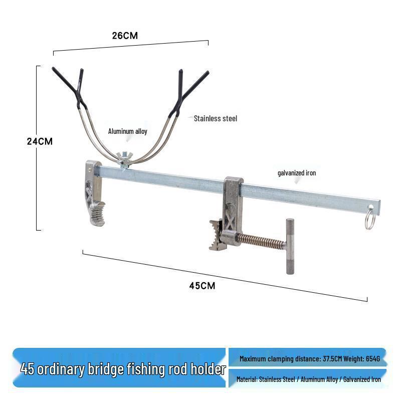 Multi-Functional Fishing Rod Holder for Ice, Boat, and Raft Fishing
