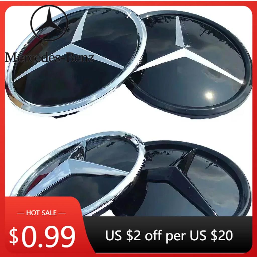Car Sticker For AMG 3D ABS Logo The Front Grille Star Logo Badge Mirror Bottom for Mercedes-Benz for Mercedes-Benz W177 X253 GLC