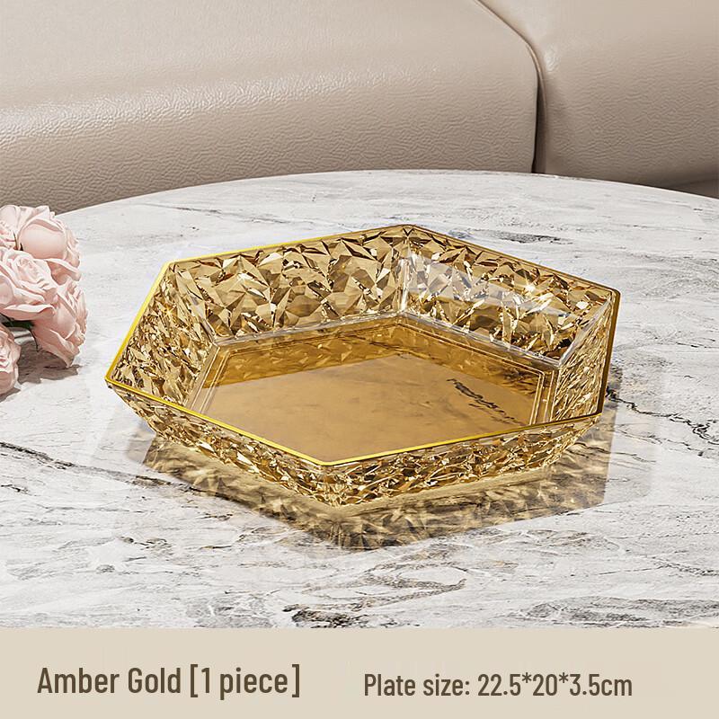 

ZISIZ Diamond Pattern Hexagonal Fruit Plate