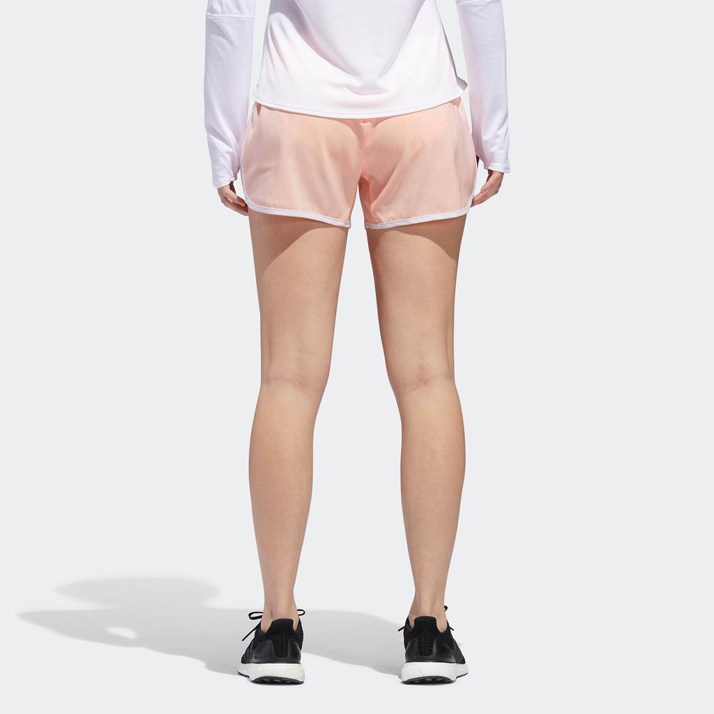 adidas M10 Short Mid Waist Comfortable Elastic Striped Skin-Friendly Casual Shorts Women Shorts Orange CZ3510