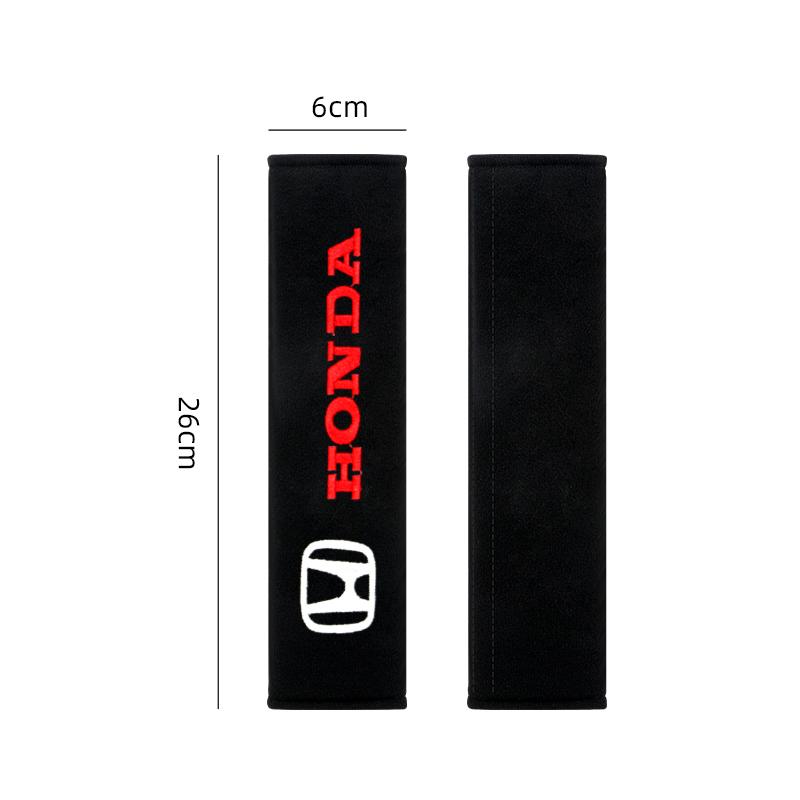 2pcs Car Seat Belt Pads Seat Shoulder Strap Pad Cushion Cover for Honda TYPER Civic XR-V HR-V Accord Odyssey Accessories OC3
