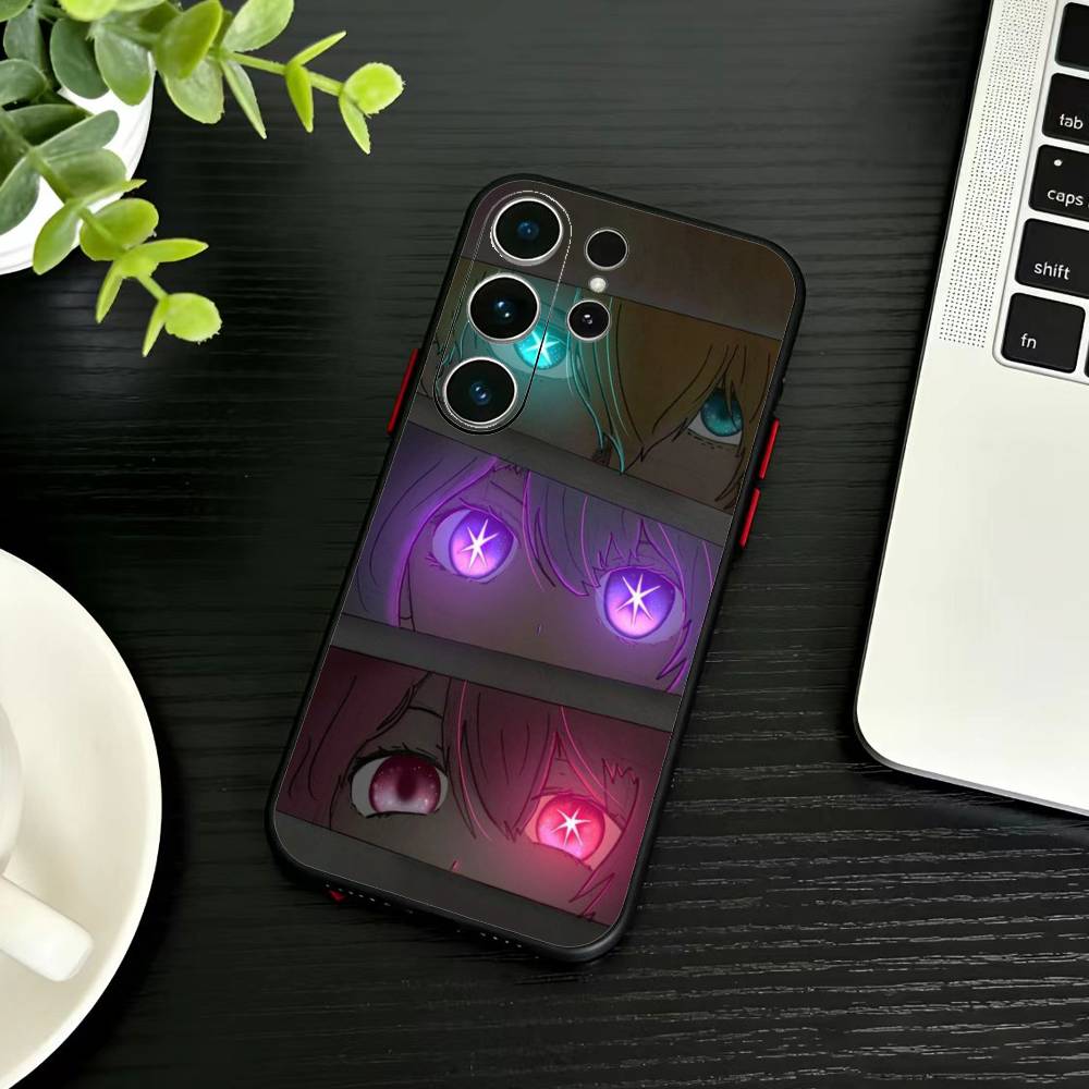 Oshi No Ko A-Anime Cute Phone Case For Samsung S26,S25,S24,S23,S22,S21,S20,S30,Ultra,Plus,Fe,Note,5G Black Cover