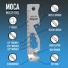 Keyport MOCA Key Tool Keychain Cord Box Scoring Hex Bit 3 TSA Keyport Pivot Keychain Size 10-in-1 Multi-Tool (Bottle Opener, Screwdriver, Cutter,