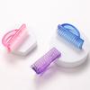 Nail Brush Nail Art Pedicure Soft Remove Dust Plastic Round Cleaning Scrubbing File Tools Manicure Finger Care Helper Salon