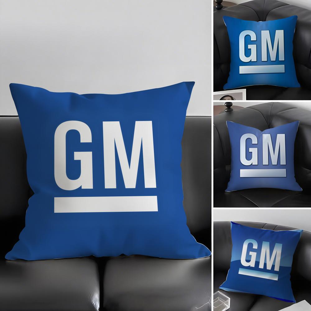 GGeneral MMotors Cushion Cover Elegant Comfort Pillowcase Sofa Bed Doublesided Printed Invisible Zipper Home Decor