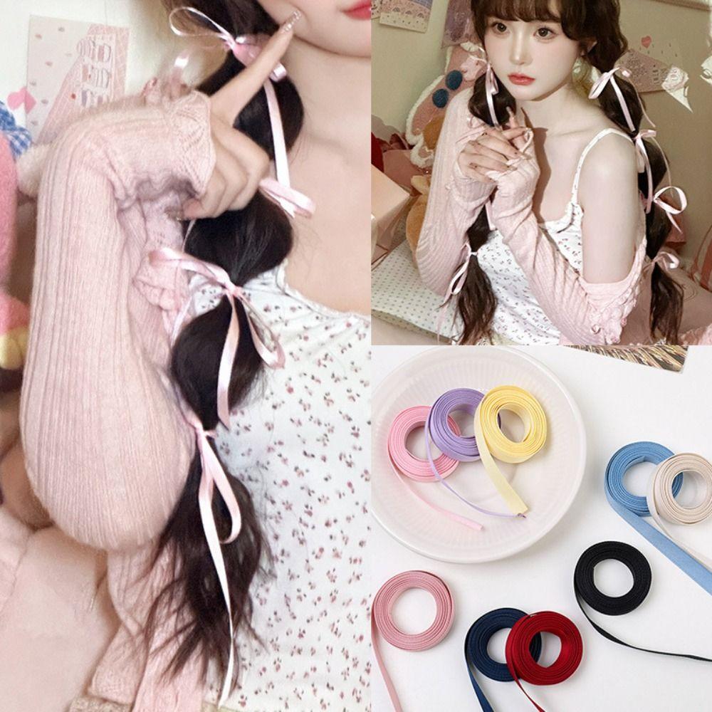 Twist Silk Hair Tie Long Headband New Ponytail Holder  Girls