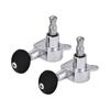 Silver Black Color Ukulele Machine Heads 2L2R Configuration Locking Tuners Set  For Ukulele