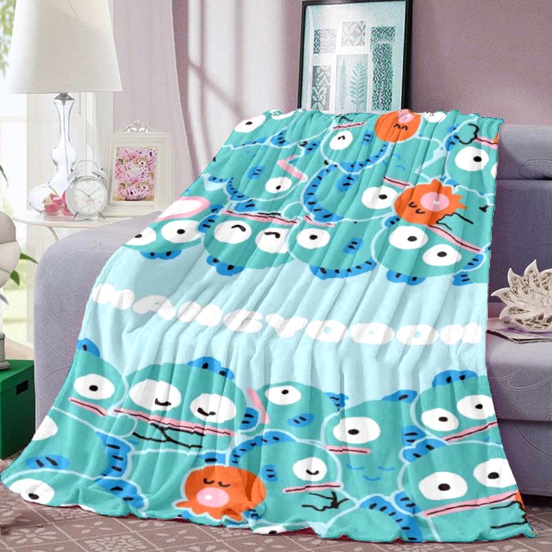 Cartoon Cute HANGYODON Soft Flannel Blanket Bedroom Sofa Picnic, Outdoor Leisure Gift BlanketW-1