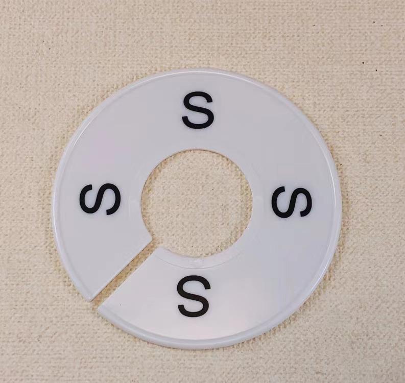 Colorful Round Divider Rings in Sizes XXS-XXXL, Customizable Printing Available