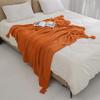 Nordic Knitted Tassel Wool Throw Blanket for Sofa or Office Naps